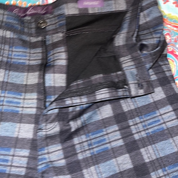 Plaid Pants in Blue and Black - Picture 3 of 5